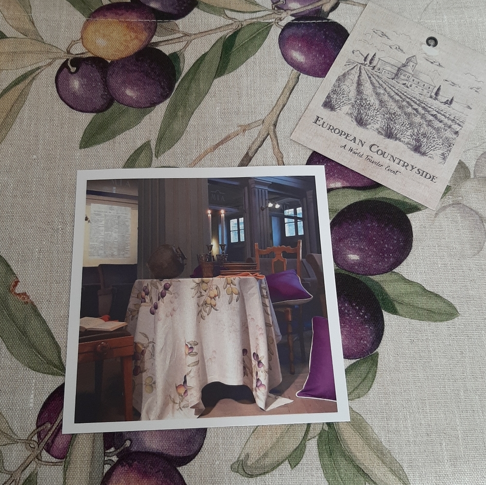 Tessitura Toscana Telerie Firenze 67" x 106" Italian Linen Tablecloth - Picture 5 of 16